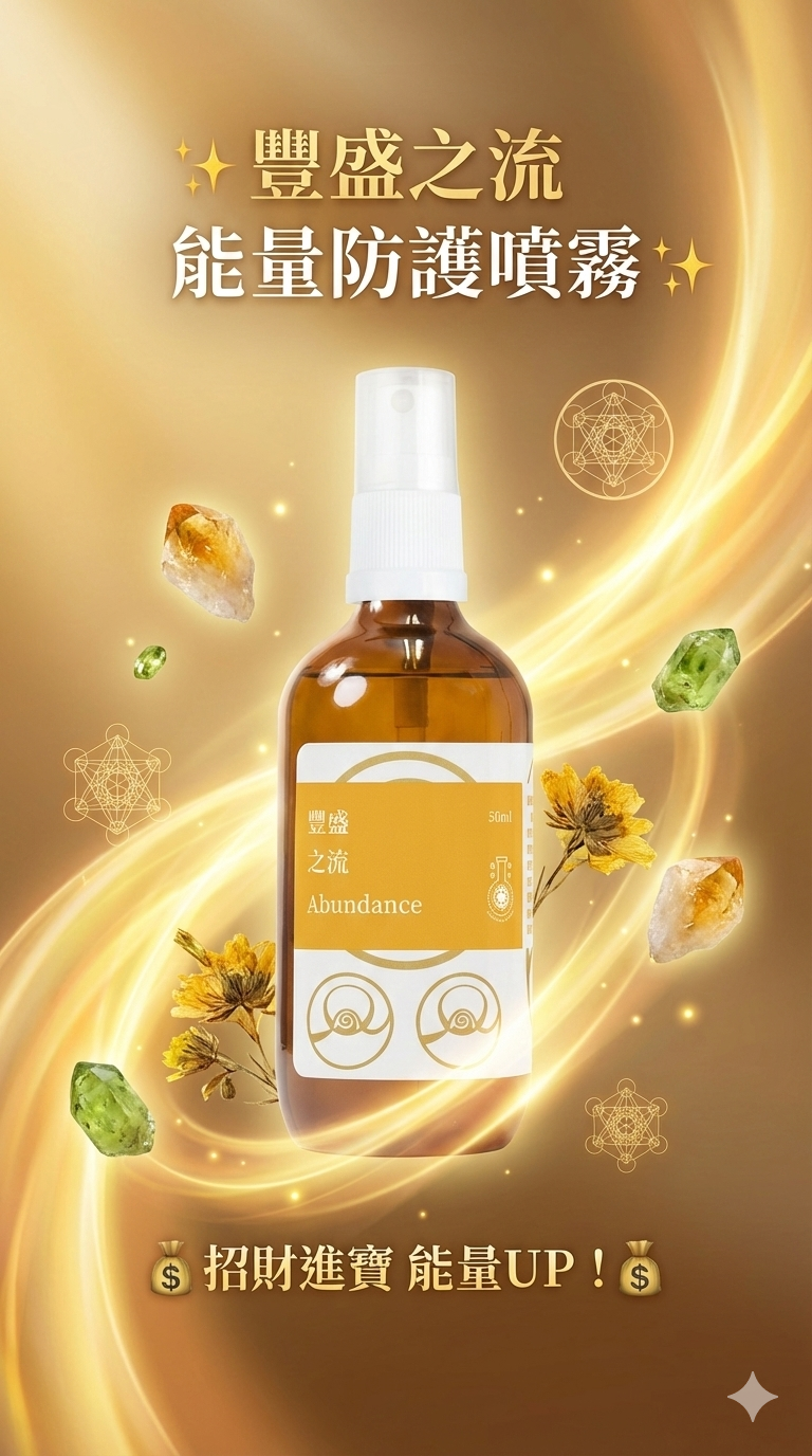 豐盛之流能量防護噴霧(50ml)